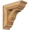 Ekena Millwork Balboa Traditional Rough Sawn Bracket w/ Offset Brace, Western Red Cedar, 6"W x 16"D x 16"H BKT0604X16X16BOA01RWR - alternate 1